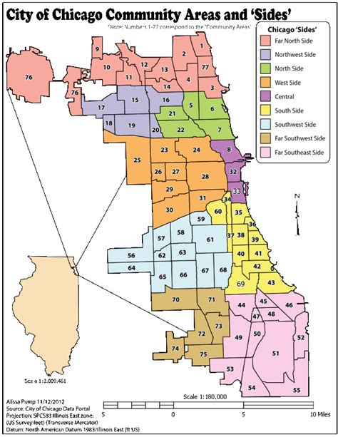 Community areas in Chicago .
